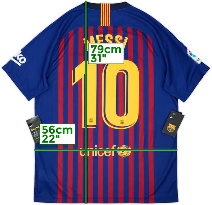 2018-19 Barcelona Home Shirt Messi #10 (L)