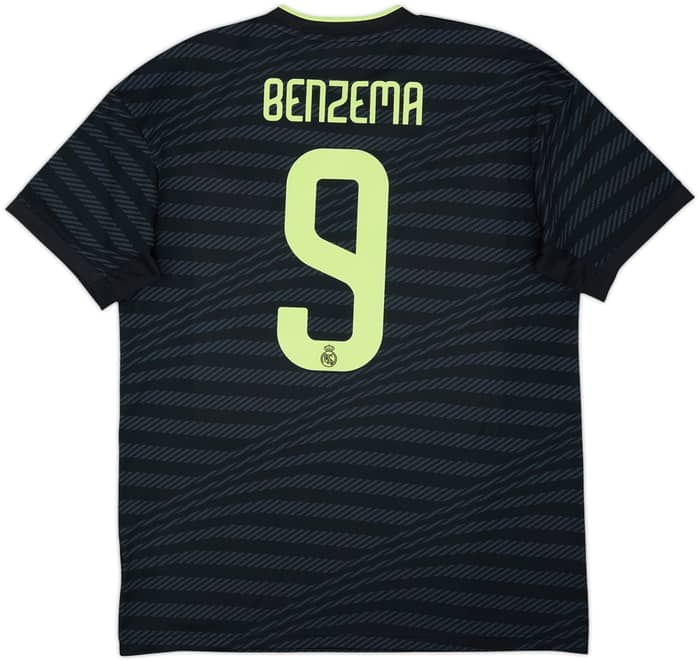 2022-23 Real Madrid Third Shirt Benzema #9 - 8/10 - (L)