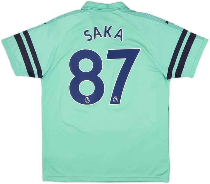 2018-19 Arsenal Third Shirt Saka #87 - 9/10 - (L)