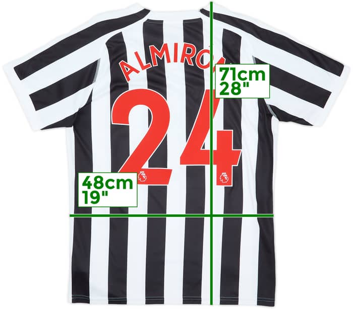 2018-19 Newcastle Home Shirt Almiron #24 - 8/10 - (M)