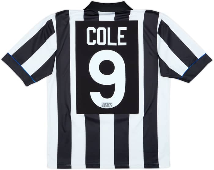 1993-95 Newcastle Home Shirt Cole #9 - 7/10 - (M)