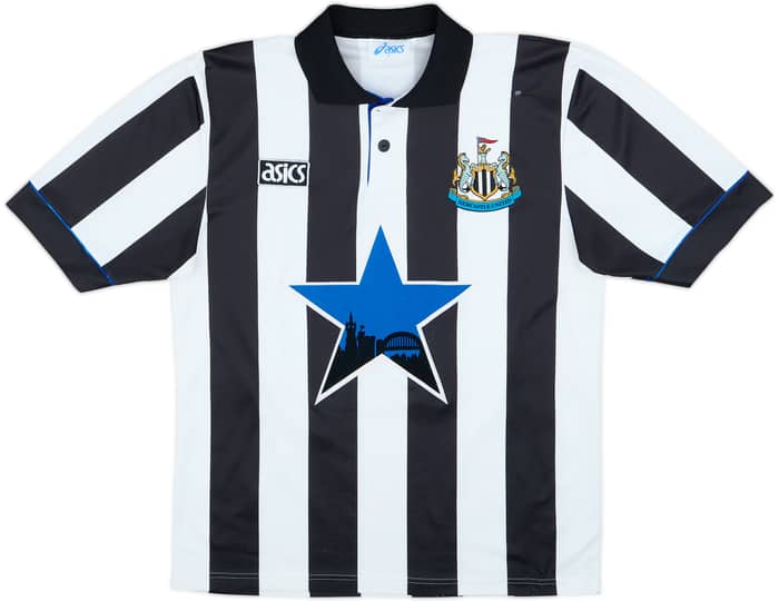 1993-95 Newcastle Home Shirt Cole #9 - 7/10 - (M)