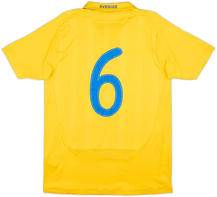 2009-10 Sweden Match Issue Home Shirt #6