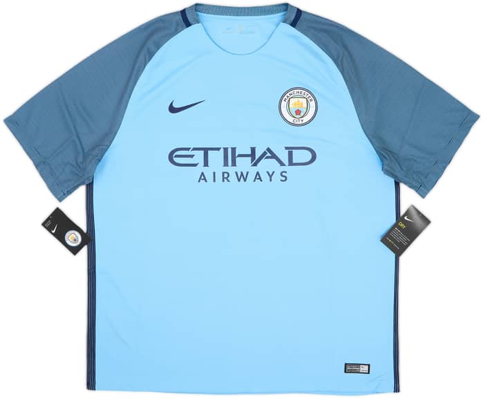 2016-17 Manchester City Home Shirt Kun Aguero #10 (XL)