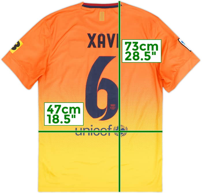 2012-13 Barcelona Away Shirt Xavi #6 - 9/10 - (S)