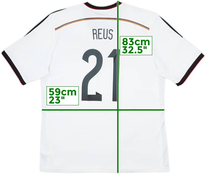Camiseta de local de Alemania 2014-15 Reus #21 - 7/10 - (XXL)
