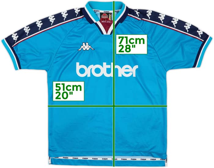 1997-99 Manchester City Home Shirt - 8/10 - (M)