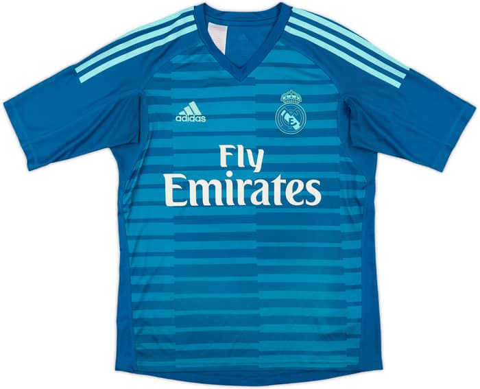 2018-19 Real Madrid GK S/S Shirt - 7/10 - (13-14 Years)