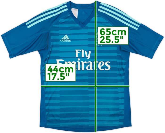2018-19 Real Madrid GK S/S Shirt - 7/10 - (13-14 Years)