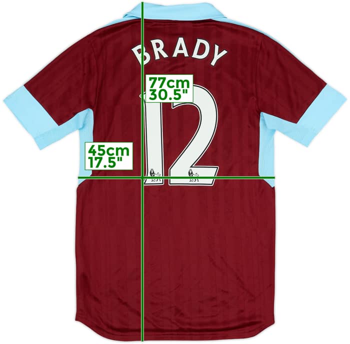 Camiseta de local de Burnley 2016-17 Brady #12 - 5/10 - (S)