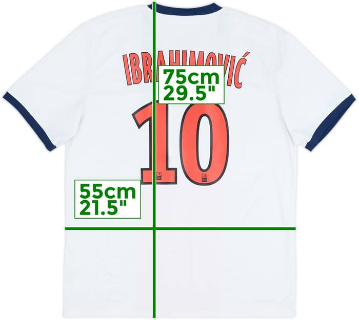 2013-14 Paris Saint-Germain Maillot extérieur Ibrahimovic #10 - 7/10 - (L)