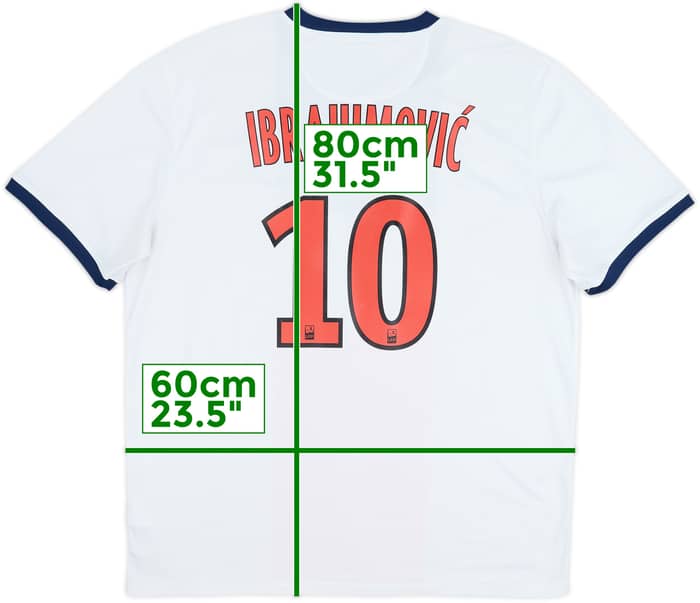 Camiseta de visitante del Paris Saint-Germain 2013-14 Ibrahimovic #10 - 8/10 - (XL)