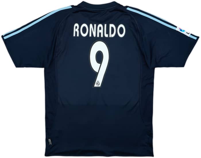 Camiseta de visitante del Real Madrid 2003-04 Ronaldo #9 - 6/10 - (M)