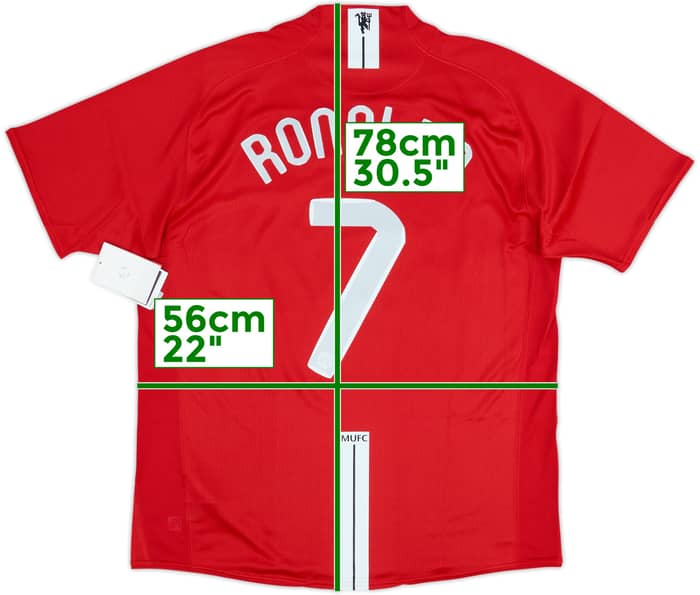 2007-09 Manchester United Home Shirt Ronaldo #7 (L)