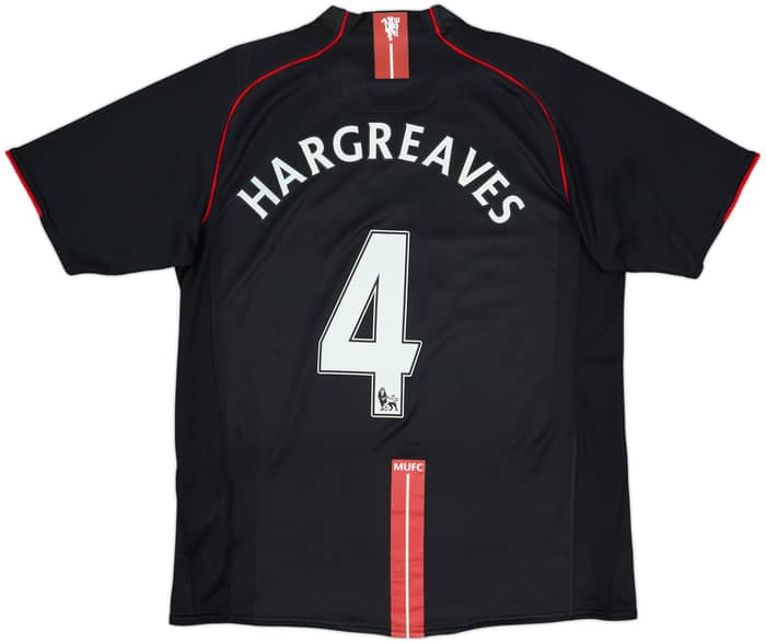 2007-08 Manchester United Away Shirt Hargreaves #4 - 5/10 - (L)