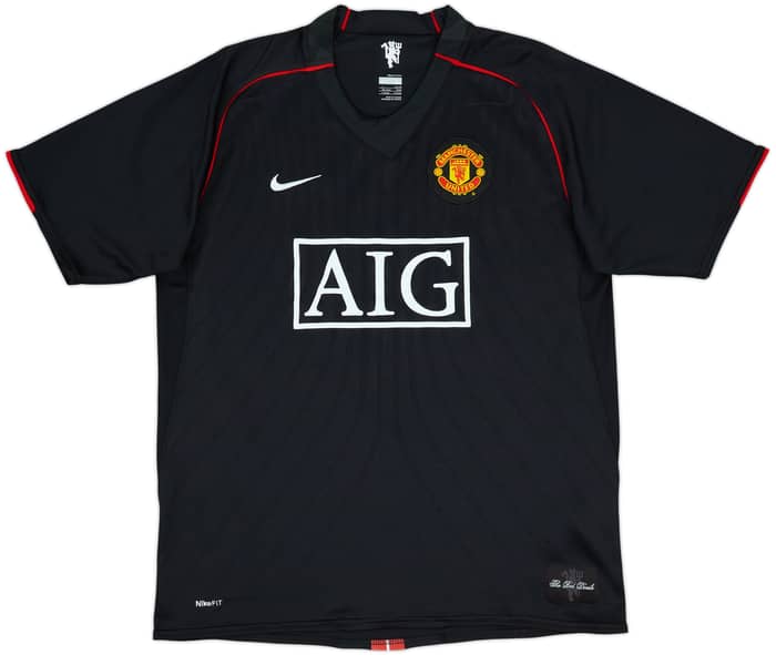 2007-08 Manchester United Away Shirt Hargreaves #4 - 5/10 - (L)