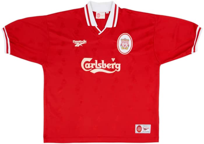 1996-98 Liverpool Home Shirt Fowler #9 - 8/10 - (XL)