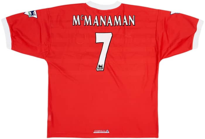 1998-00 Liverpool Home Shirt McManaman #7 - 10/10 - (XL)