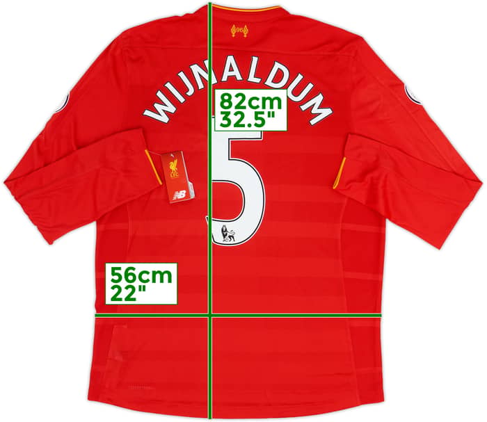 2016-17 Liverpool Home L/S Shirt Wijnaldum #5 (XL)