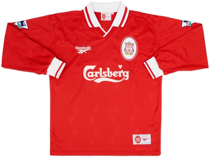 1996-98 Liverpool Home L/S Shirt Carragher #23 - 10/10 - (M)