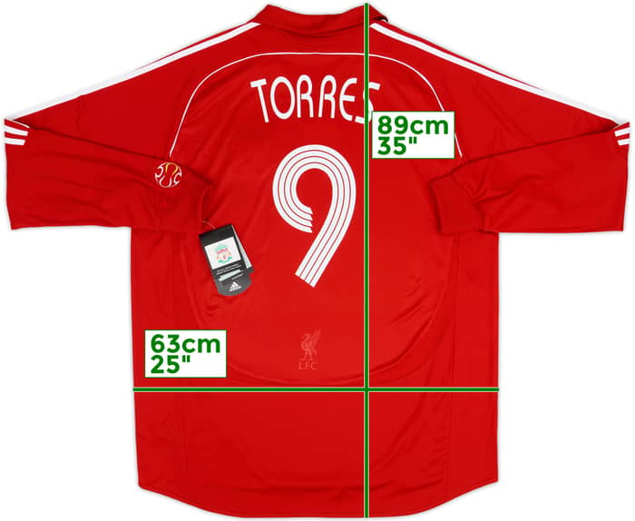2006-08 Liverpool Home L/S Shirt Torres #9 (XXL)