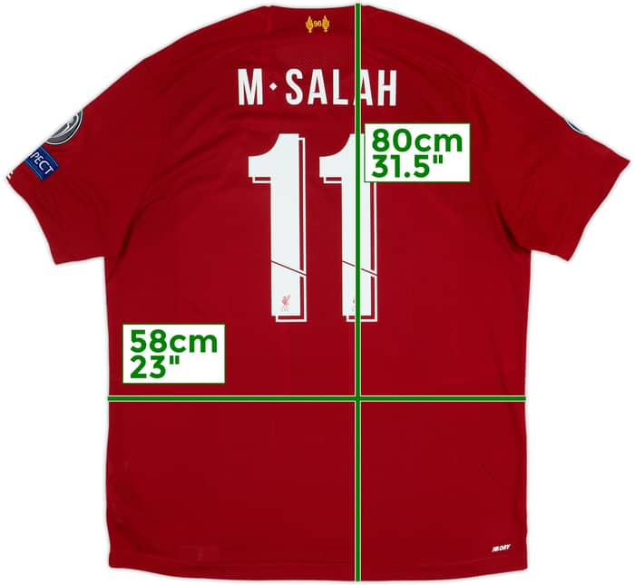 2019-20 Liverpool Home Shirt M. Salah #11 - 10/10 - (XL)