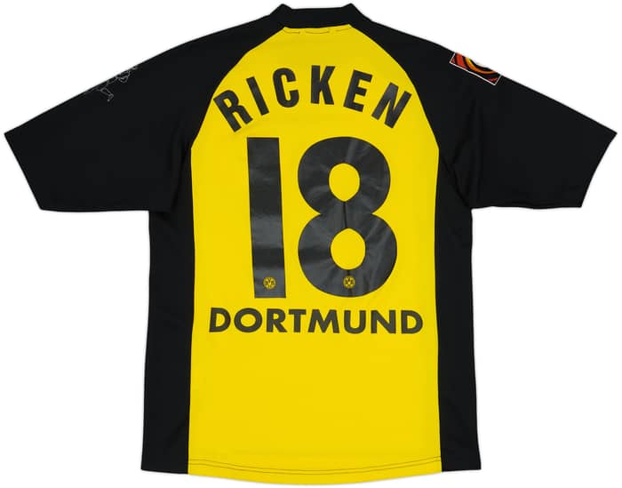 2001-02 Borussia Dortmund Home Shirt Ricken #18 - 4/10 - (S)