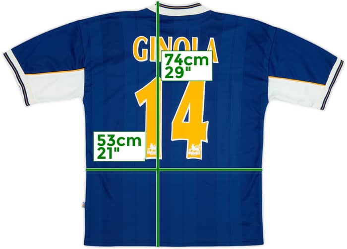 1997-98 Tottenham Away Shirt Ginola #14 - 9/10 - (M)