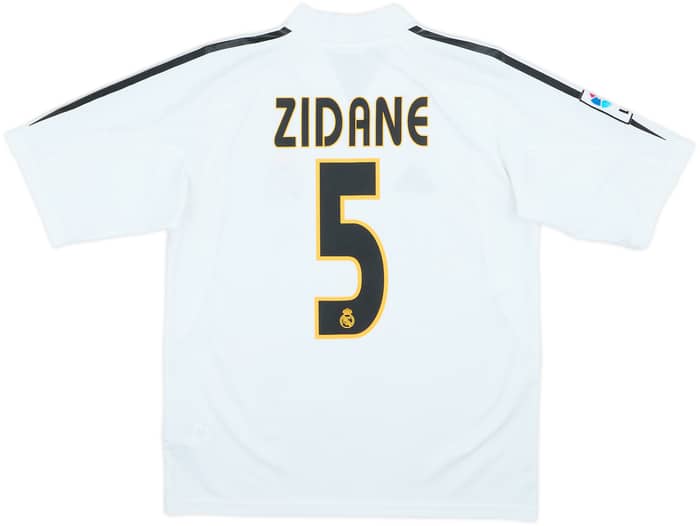 2004-05 Real Madrid Home Shirt Zidane #5 - 9/10 - (L.Boys)