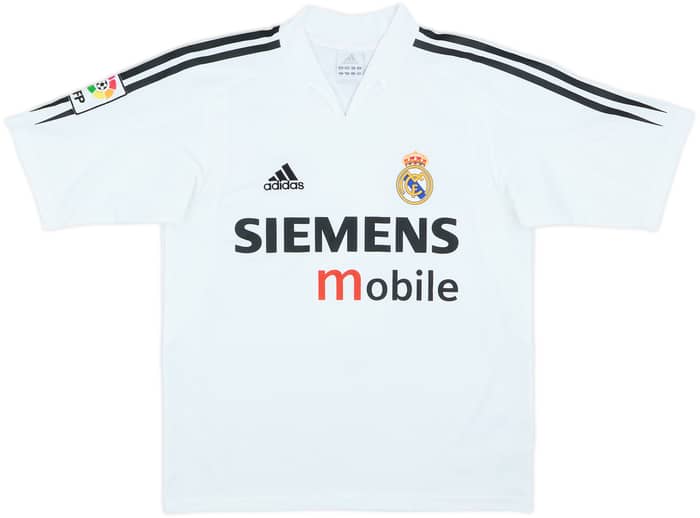 2004-05 Real Madrid Home Shirt Zidane #5 - 9/10 - (L.Boys)