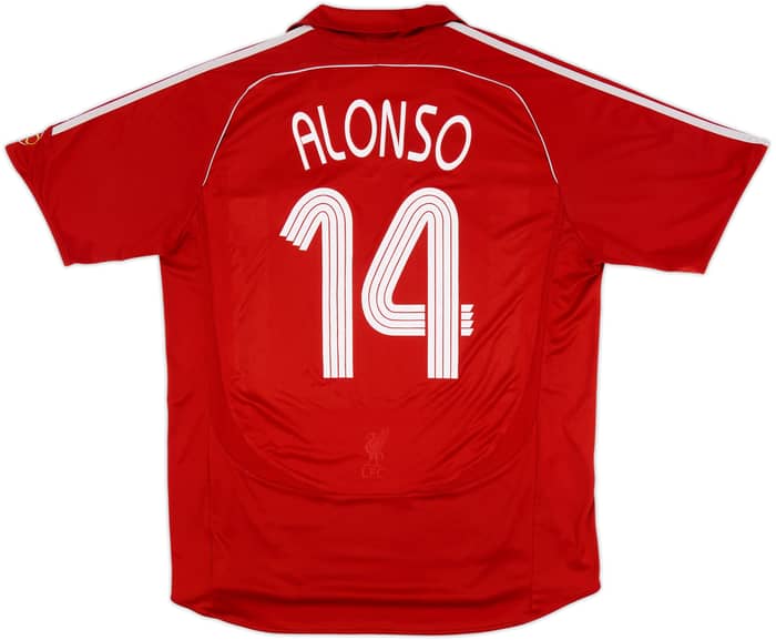 2006-08 Liverpool Home Shirt Alonso #14 - 6/10 - (XL)
