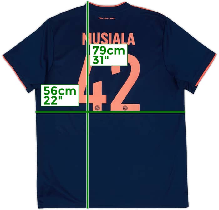 Camiseta de la tercera equipación del Bayern Munich 2019-20 Musiala #42 - 10/10 - (XL)