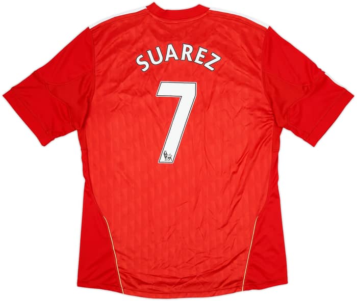 2010-12 Liverpool Home Shirt Suarez #7 - 8/10 - (XL)