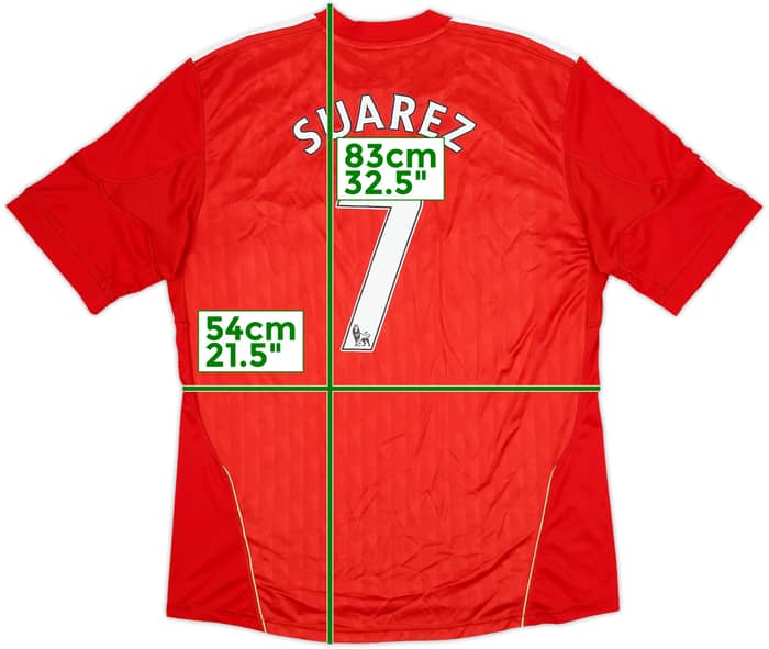 2010-12 Liverpool Home Shirt Suarez #7 - 8/10 - (XL)