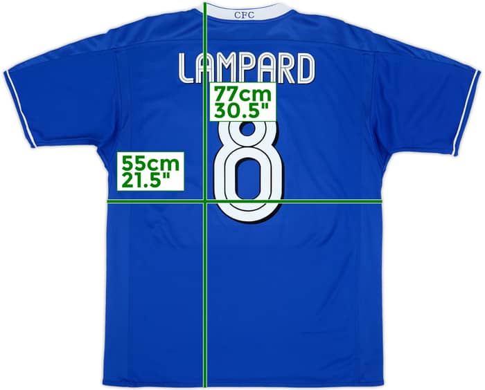 2003-05 Chelsea Camiseta Local Lampard #8 - 6/10 - (L)