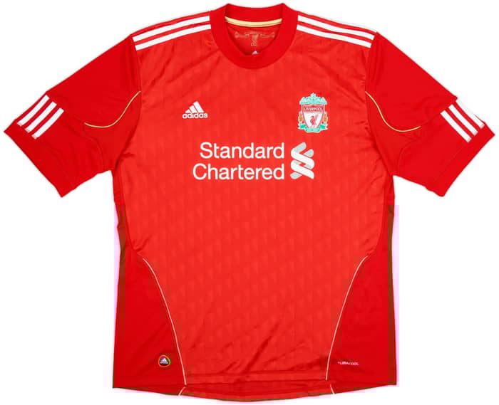 2010-12 Liverpool Home Shirt Gerrard #8 - 8/10 - (XL)