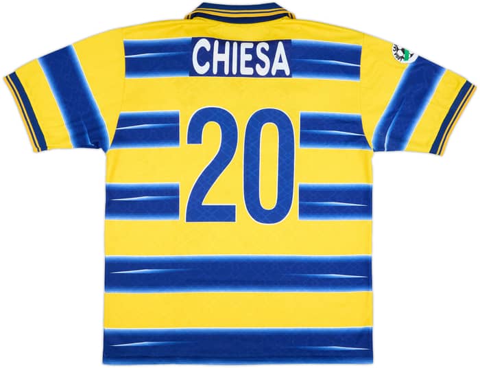 1998-99 Parma Match Issue Home Shirt Chiesa #20