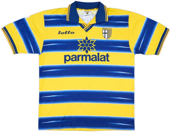 1998-99 Parma Match Issue Home Shirt Chiesa #20