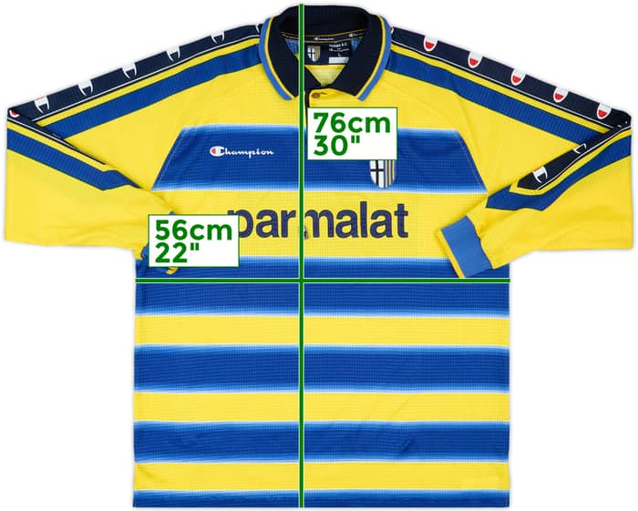 1999-00 Parma Match Issue Home L/S Shirt #4