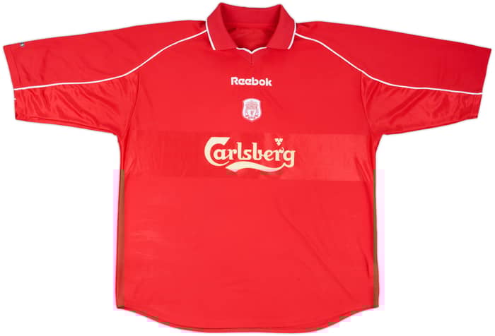 2000-02 Liverpool Home Shirt Gerrard #17 - 7/10 - (XXL)