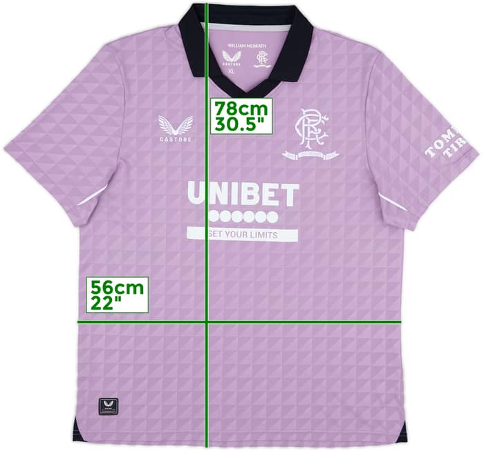 2021-22 Rangers '150 Years Anniversary' Third Shirt - 8/10 - (XL)