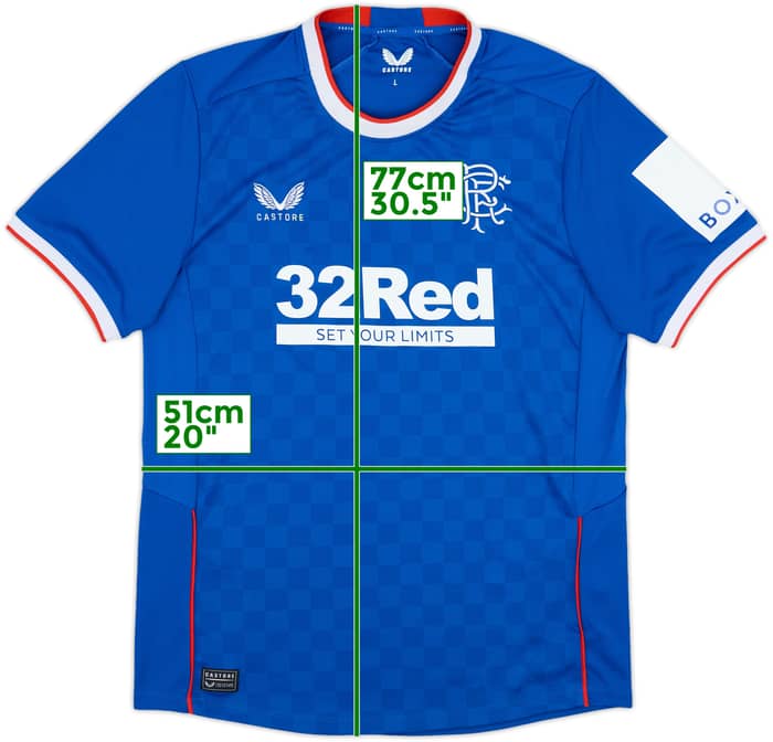 2022-23 Rangers Home Shirt - 10/10 - (L)