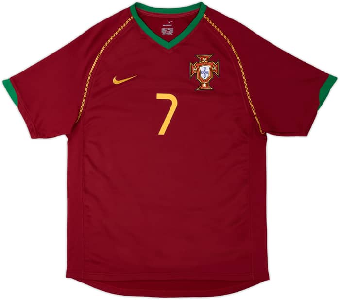 2006-08 Portugal Home Shirt Figo #7 - 10/10 - (S)