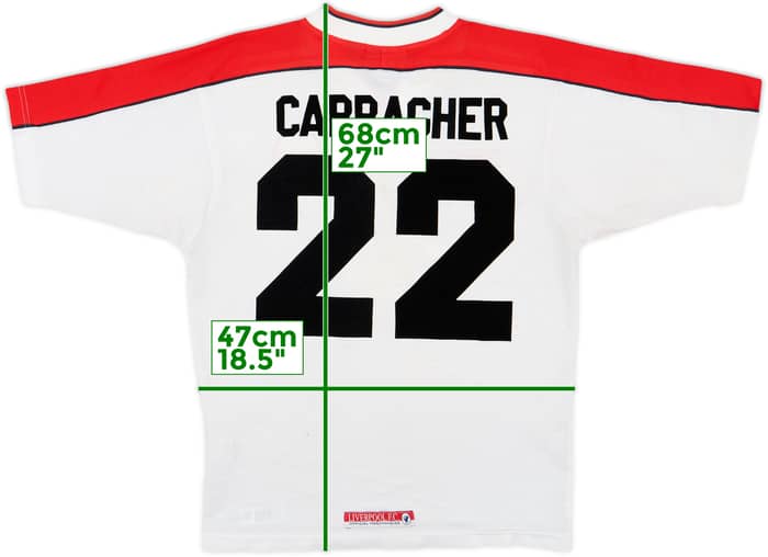 1998-99 Liverpool Away Shirt Carragher #22 - 7/10 - (S)