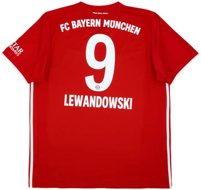 2020-21 Bayern Munich Home Shirt Lewandowski #9 - 7/10 - (XL)