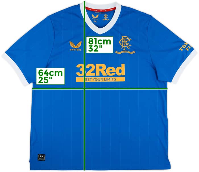 2021-22 Rangers Home Shirt - 9/10 - (5XL)