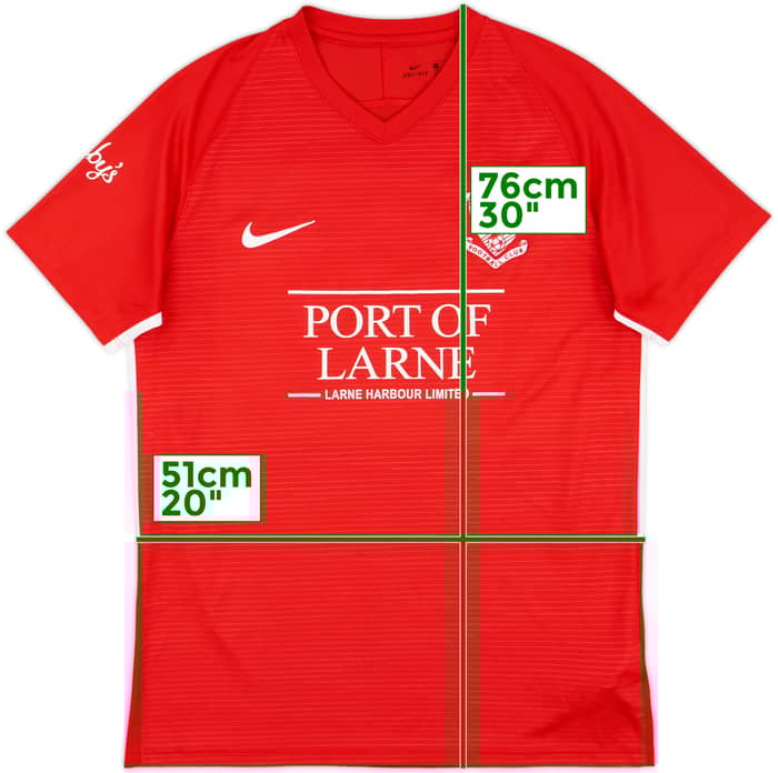2018-19 Larne Ladies Home Shirt #16 - 8/10 - (L)