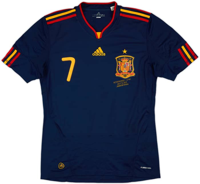 2010-11 Spain Away Shirt David Villa #7 - 7/10 - (M)