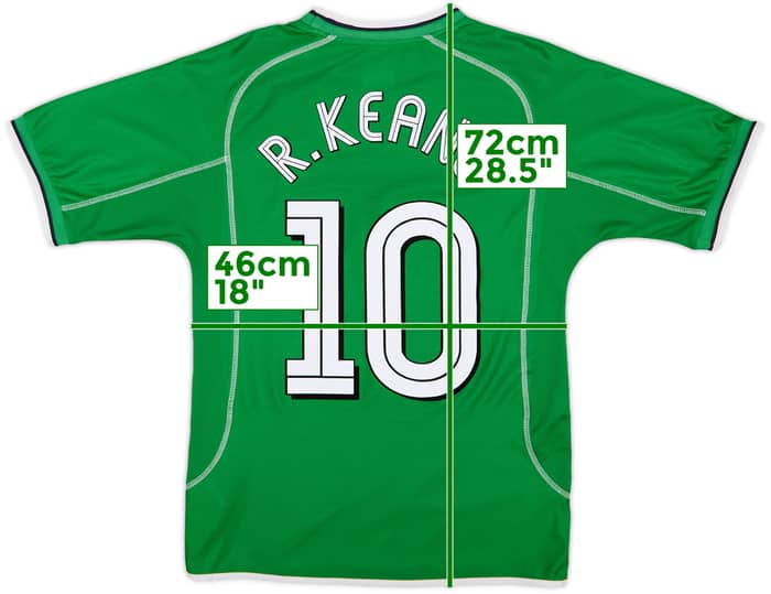 2001-03 Ireland 'World Cup 2002' Home Shirt Keane #6 - 10/10 - (S)