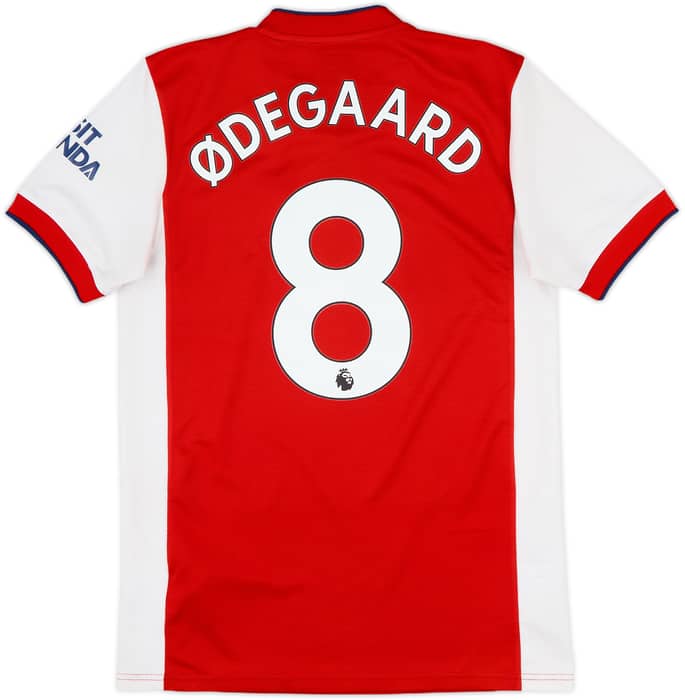 2021-22 Arsenal Home Shirt Odegaard #8 - 6/10 - (S)